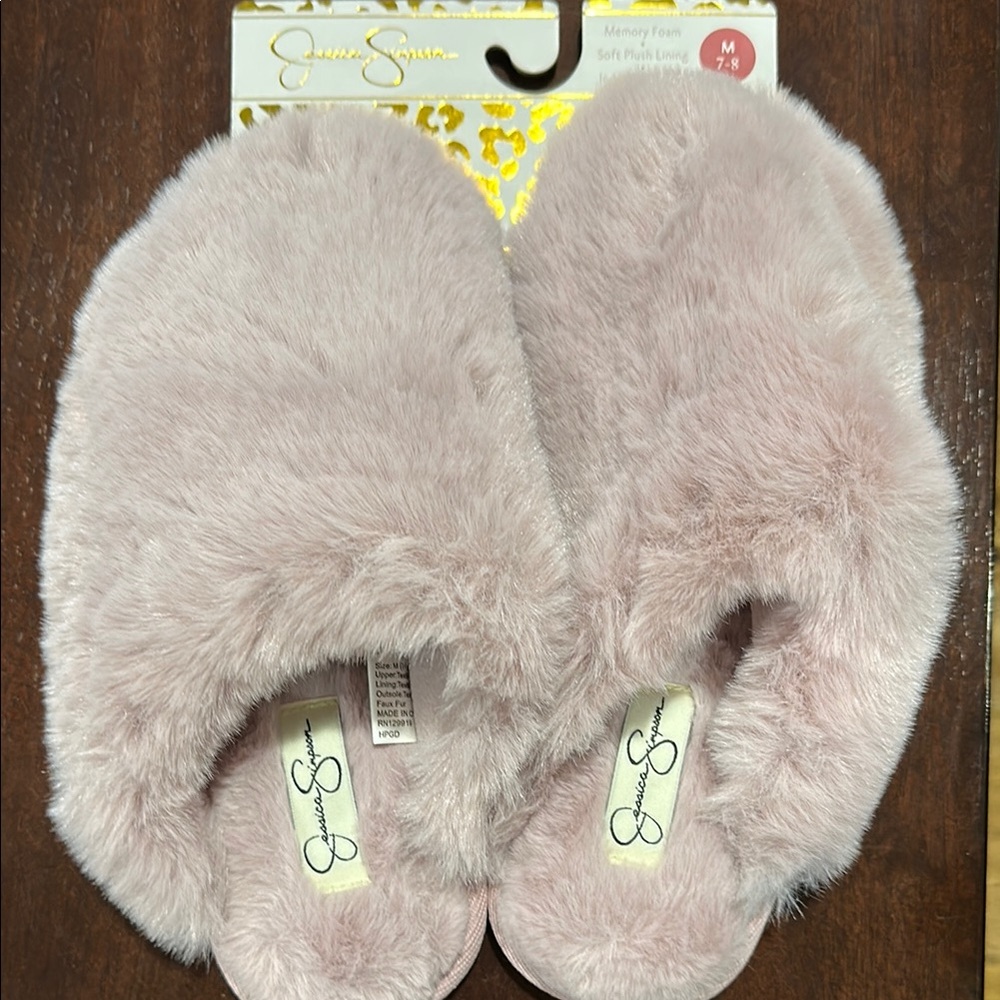 Jessica Simpson Blush Plush Slippers